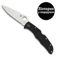 Нож Spyderco Endura Black FRN, Flat Graund C10FPBK
