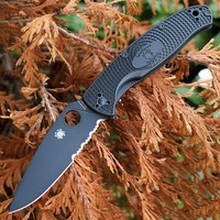 Складной нож Spyderco Resilience Black Blade FRN C142PSBBK