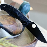 Складной нож Spyderco Tenacious FRN Black Blade C122PBBK