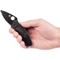 Складной нож Spyderco Ambitious FRN Black Blade C148SBBK