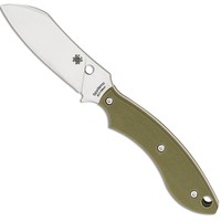 Нож с фиксированным клинком Spyderco Stok G-10 Drop Point green FB50GPOD