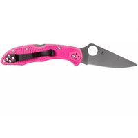Фото Складной нож Spyderco Delica 4 Flat Ground S30V pink C11FPPNS30V