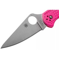 Фото Складной нож Spyderco Delica 4 Flat Ground S30V pink C11FPPNS30V