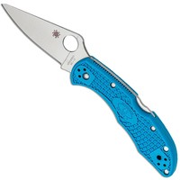 Фото Складной нож Spyderco Delica 4 Flat Ground blue C11FPBL