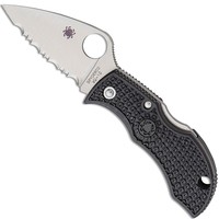 Фото Складной нож Spyderco Manbug Lightweight Leaf black MBKLFS
