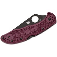 Фото Нож Spyderco Delica 4 Lightweight Black Blade Micro-Melt PD1 FRN burgundy C11BGBKP