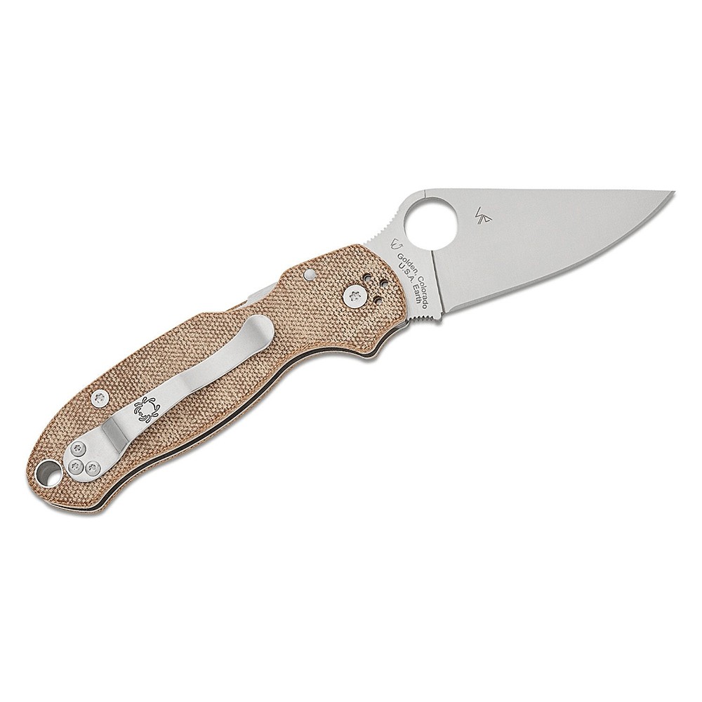 Нож Spyderco Para 3 Brown Canvas Micarta brown C223MPCW