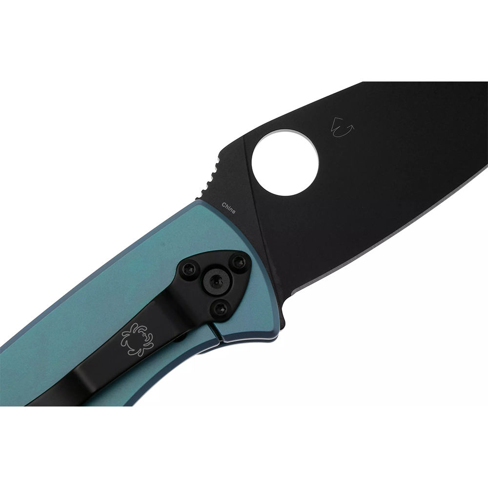 Нож Spyderco Tenacious Titanium Black Blade blue C122TIBLBKP
